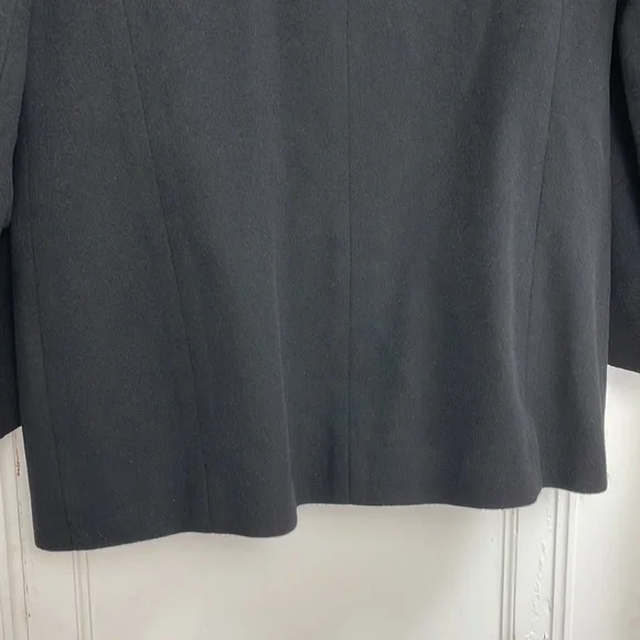 Vintage ST MICHAEL Mark & Spencer cashmere blend Blazer black classic - Picture 10 of 14